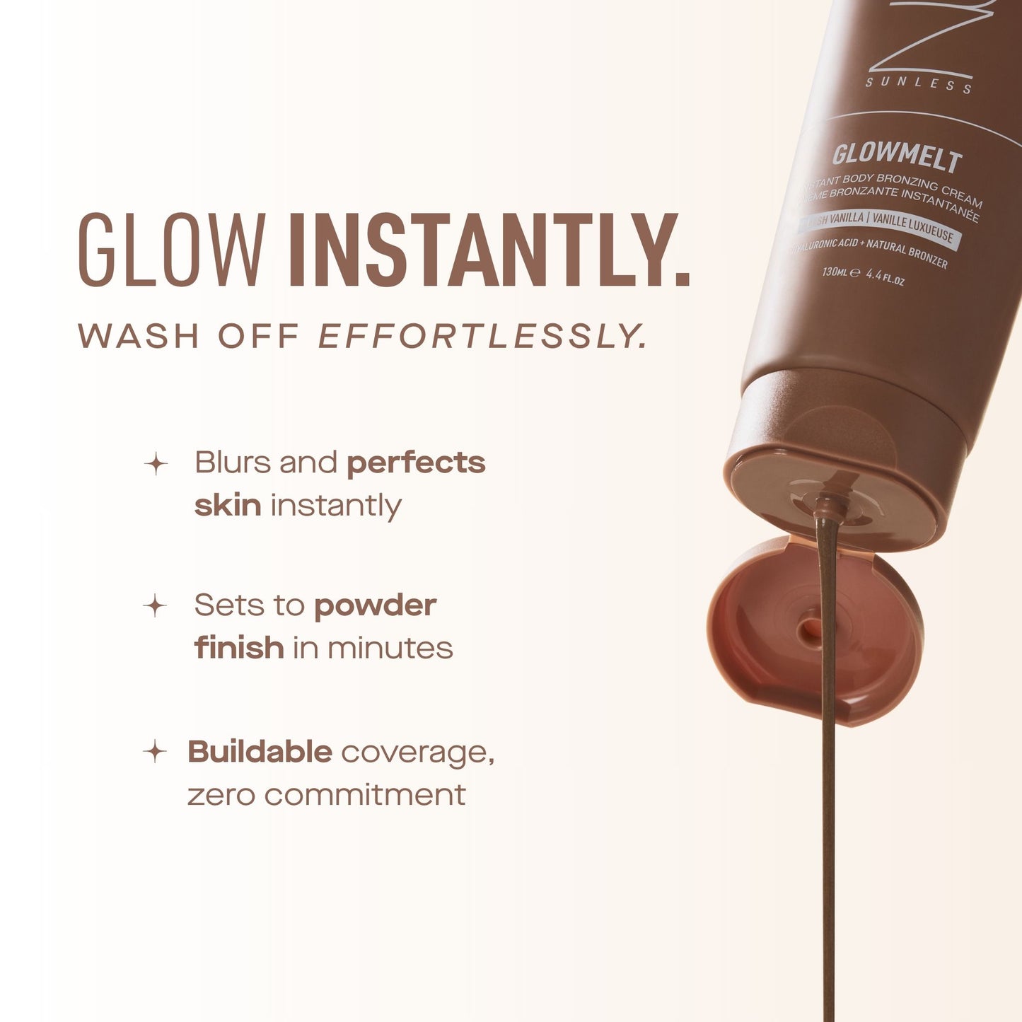 NUDA Glowmelt Instant Body Bronzing Cream