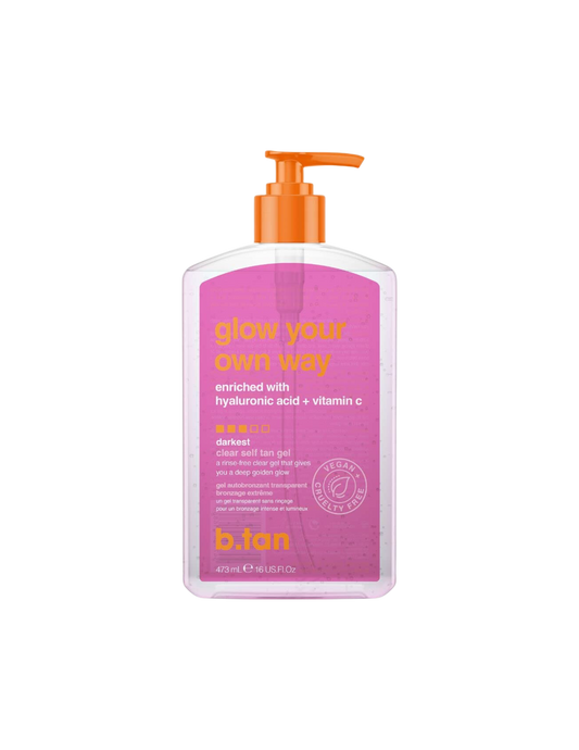 glow your own way clear self tan gel (16oz)